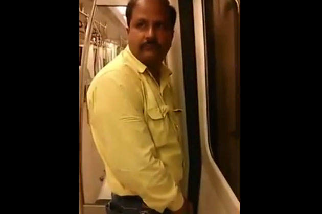 WATCH: Man pees inside Delhi Metro coach; video goes viral